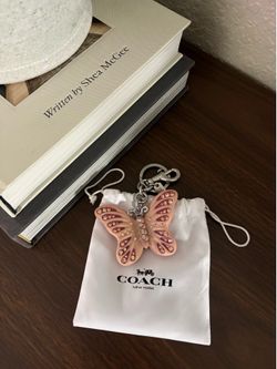 Coach butterfly  bag charm