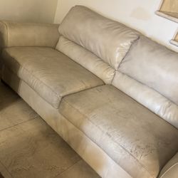 Free Tan Leather Couch 