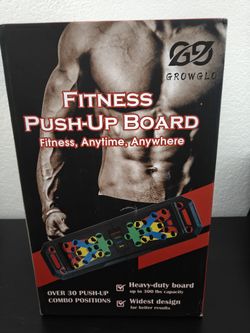 Growglo Fitness Push Up Board And Workout Set