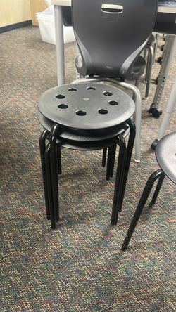 IKEA stools -black
