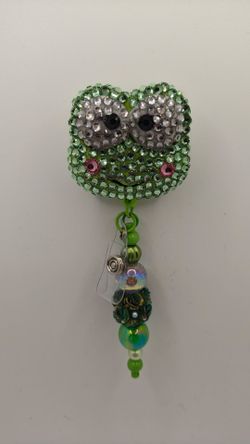 Keroppi Alligator Badge Reel