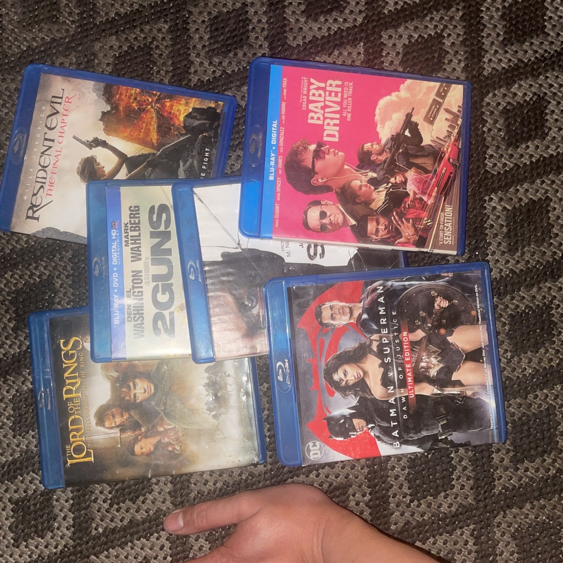 Blue Ray Discs Movies 5$ Each Or All For 25$