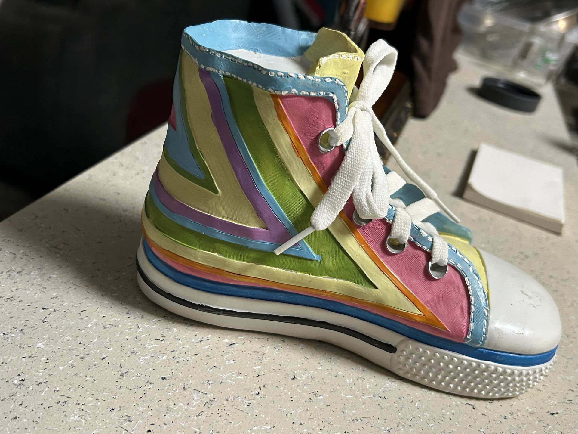 Decorative Ceramic Sneaker/Converse Piggy Bank