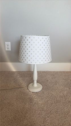Pottery Barn Kids white lamp and lampshade