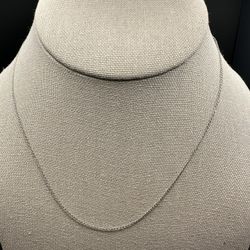 Vintage Signed Italy Sterling Silver Chain Necklace 