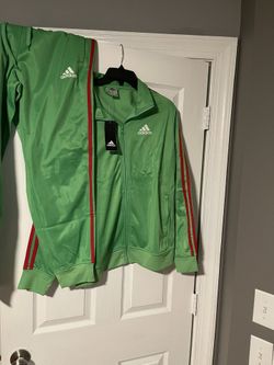Adidas Tracksuit Lime Green Size M