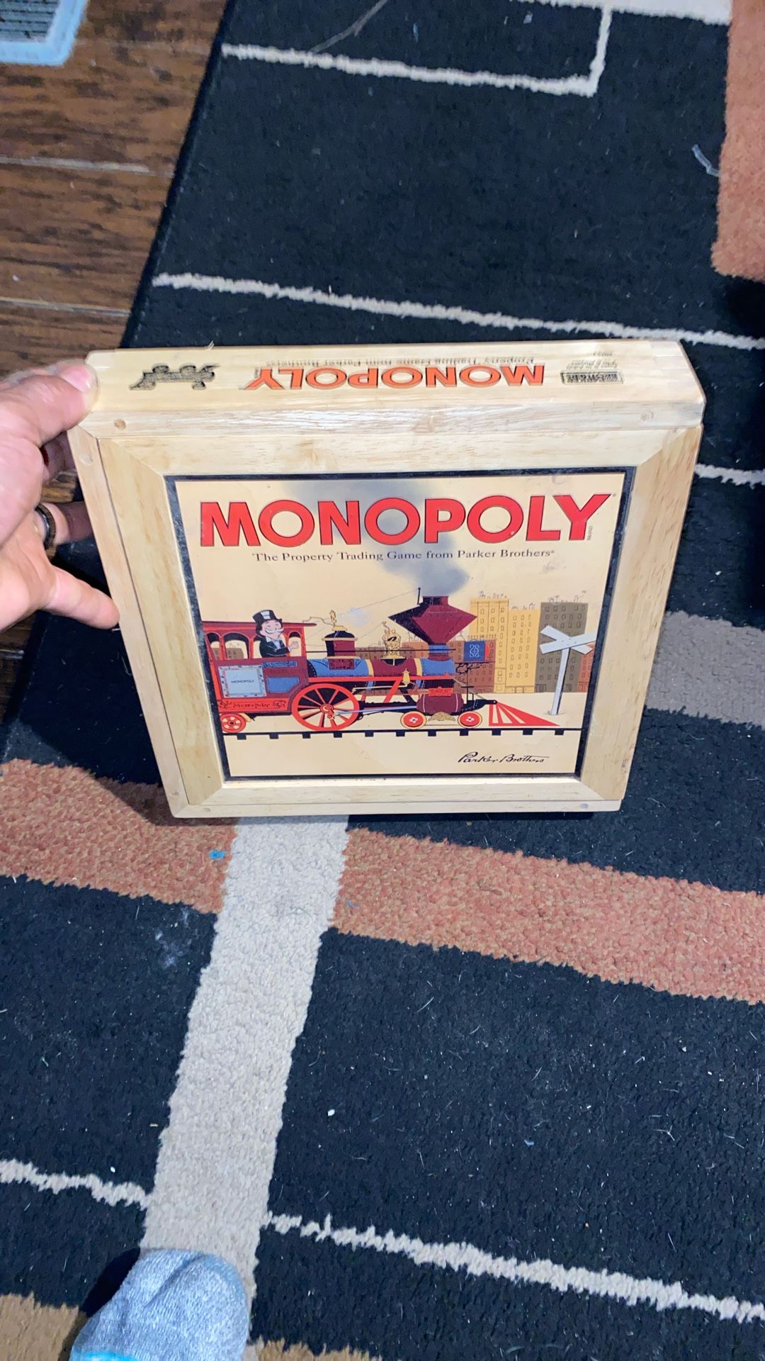 Monopoly Nostalgia Edition Board Game - Vintage 1957 Style With Wooden Houses, Collector's Box - View #10