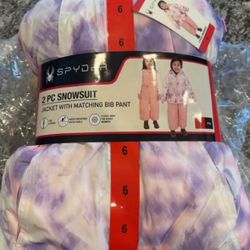 Girl's Snow Bib and Jacket Size 6