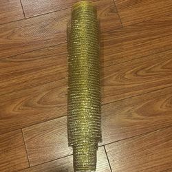 Gold Mesh Fabric Decoration 