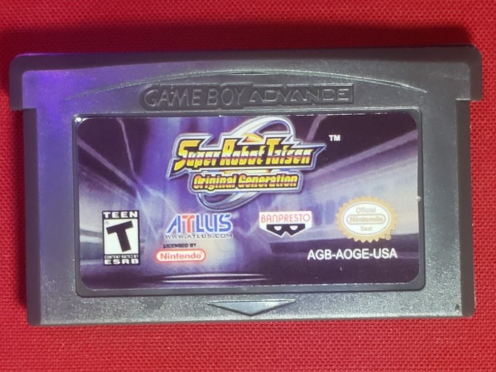 Super Robot Taisen Original Generation Nintendo GBA Gameboy Advance