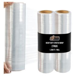 Stretch Film Heavy Duty Plastic, 2 Pack