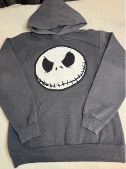Tim Burtons The Nightmare before Christmas | grey hoodie | Disney world  | Jack Skellington