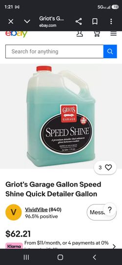 Griots garage speed shine 1 gallon