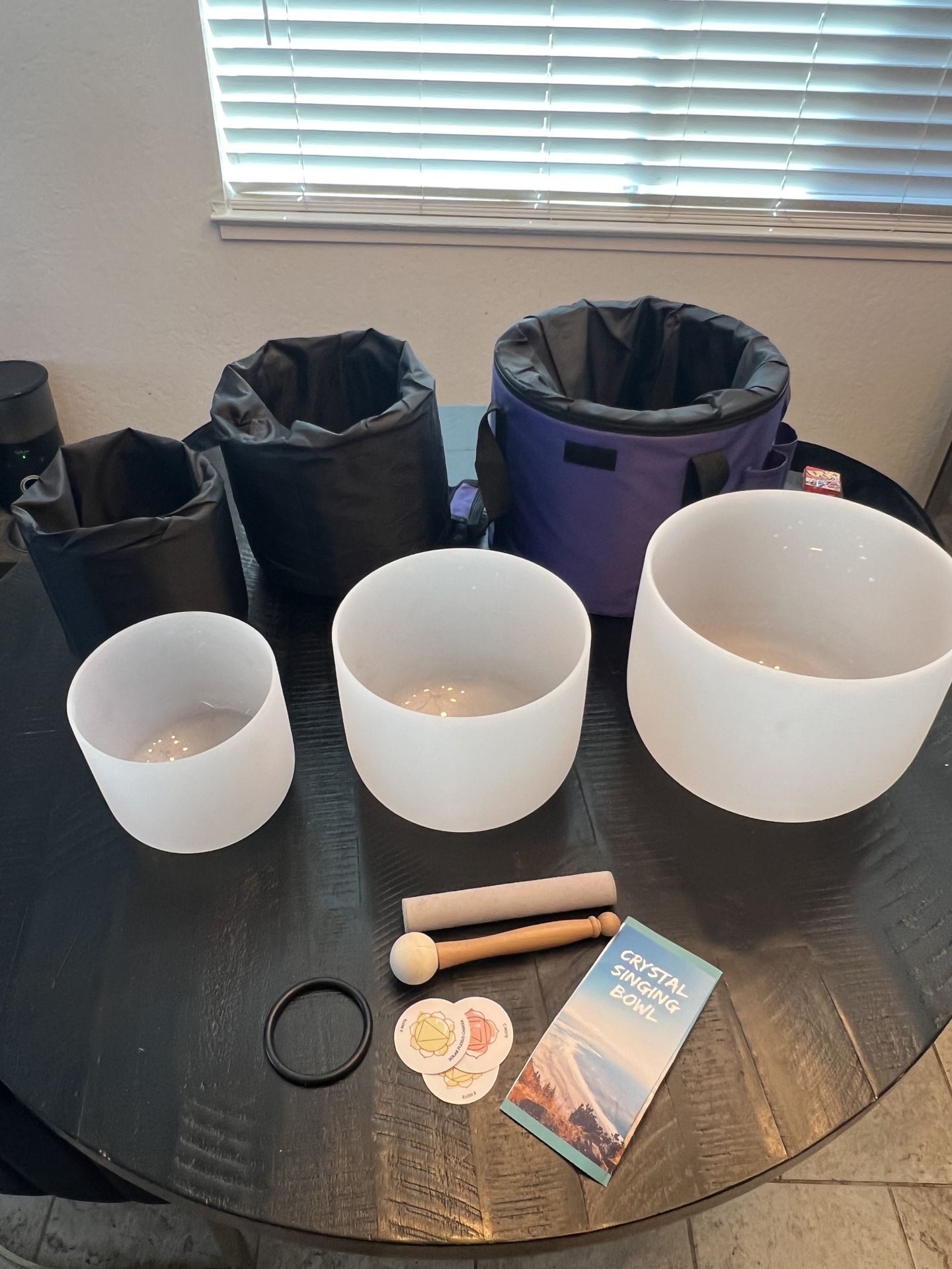 Crystal singing bowl