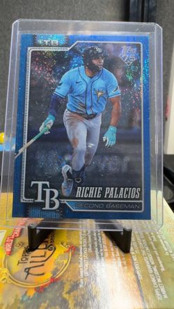 Topps Richie Palacios Tampa Bay Rays Blue Sparkle /150