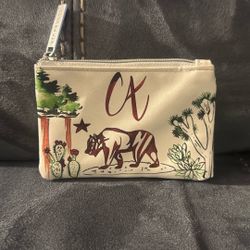 Starbucks CA California Bear Zipper Coin Pouch Never Used