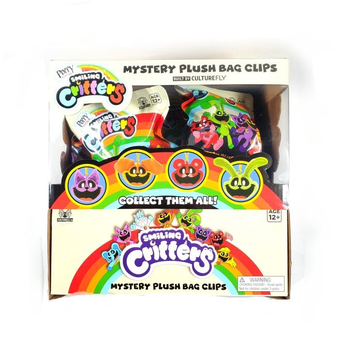 NEW 2025 Poppy Playtime Smiling Critters Mystery Plush Bag Clip Case (3 BAGS)