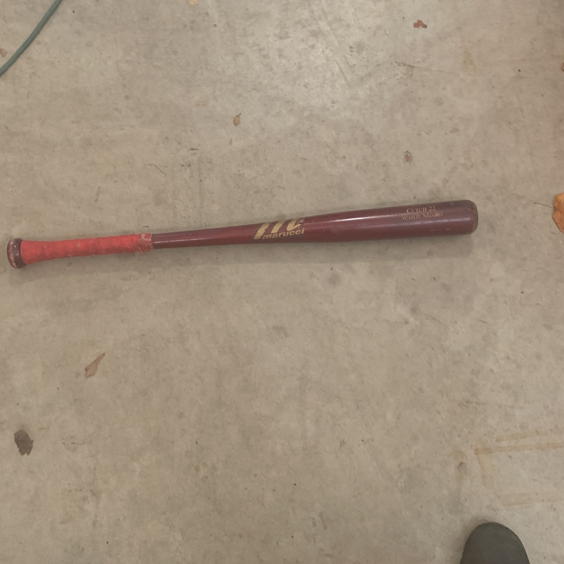Wooden baseball bat