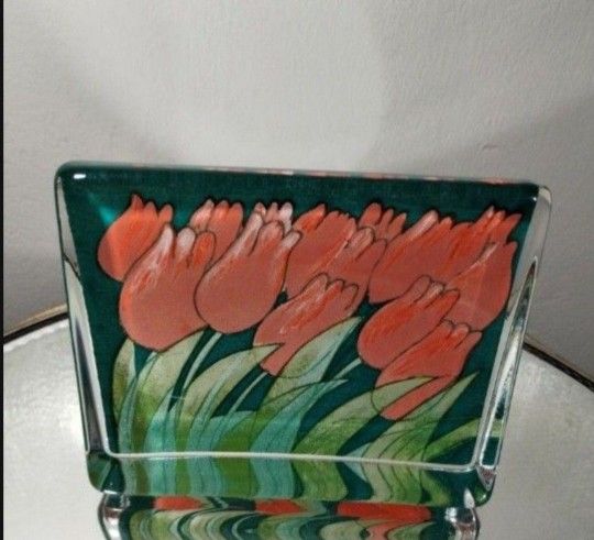HELJA LIUKKO SINDSROM ART GLASS PAPERWEIGHT 6"×4.5" C13,New Products : American Fashion Style Bags On Sale