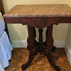 Antique lamp table