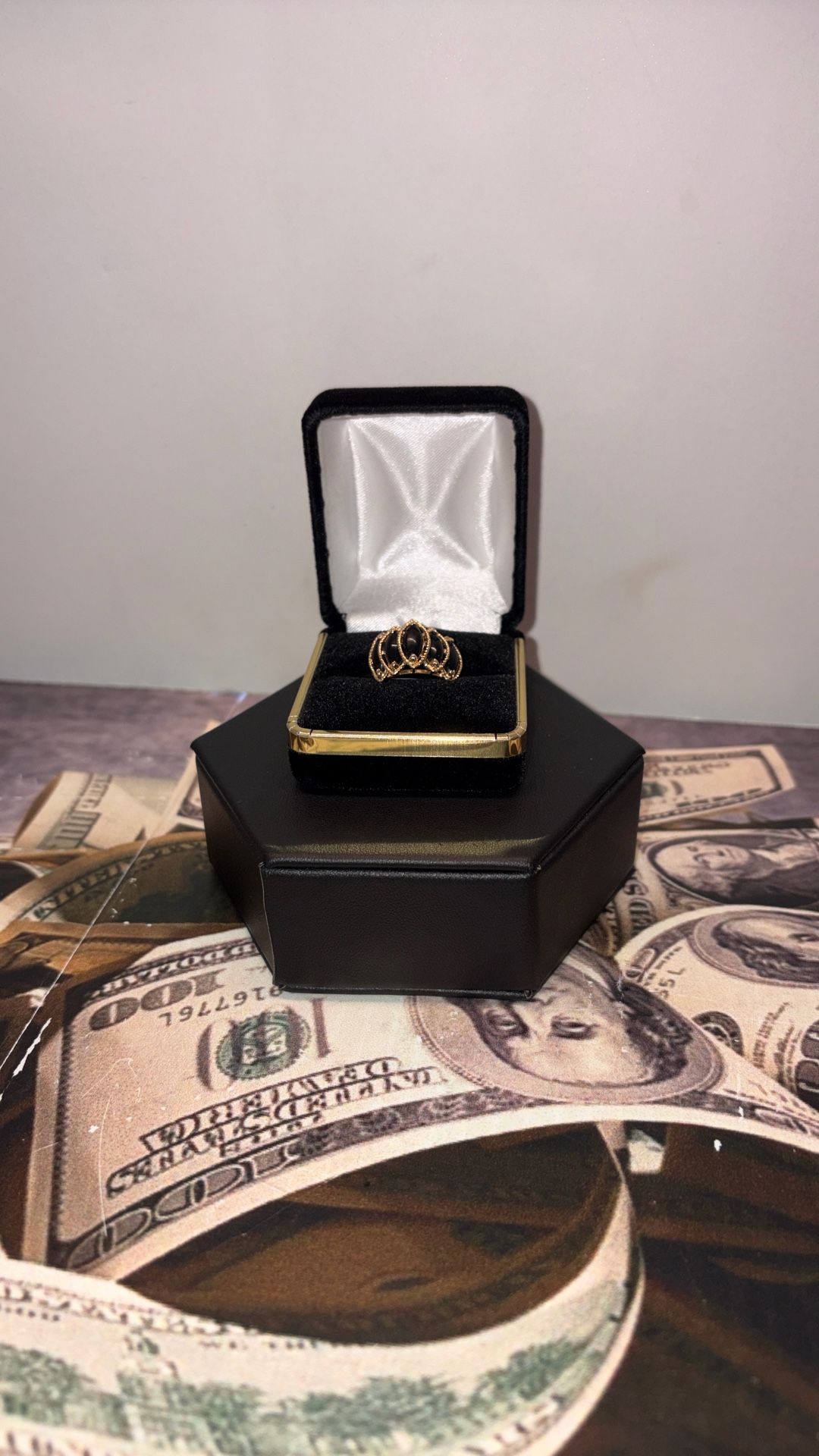 34619-1 14KYG LDS BLACK ONYX STONE MARQ RING