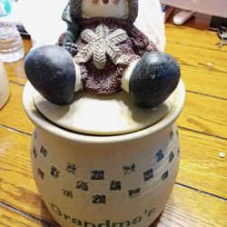 Wintery Cookie Jar.