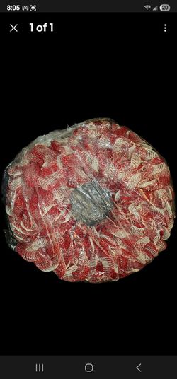 New Scrunchie Holiday Wreath. 18" Made By Hsnd By A Christmas Lover.