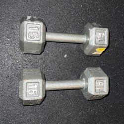 Pair Of Dumbbells - 15 Pounds