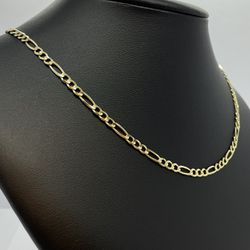 Gold Figaro Chain 14K New 