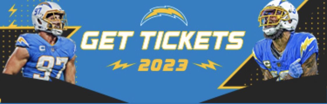 SECTION 203 ROW 16 2 CHARGERS TIX @ SoFi STADIUM THIS SEASON