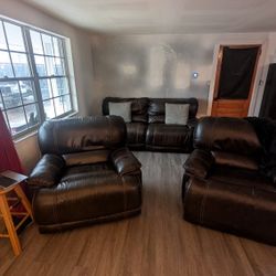 Leather living room set 