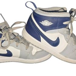 Toddler Jordan 1 Blue/Grey – Size 10