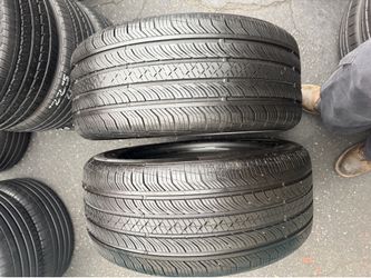 2 tires 255-55-18 continental good condition $130 for both mounted and balanced