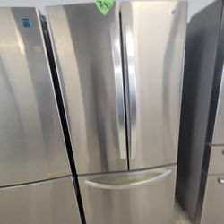Lg 30in Stainless Steel French Door Refrigerator Used In Good Condition With 90days Warranty 