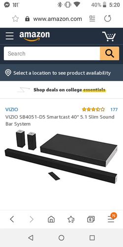 Vizio Surround sound system