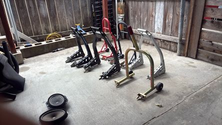 5 Motorcycle Paddock Stands   – $325 OBO