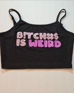 Black Ribbed Crop Top