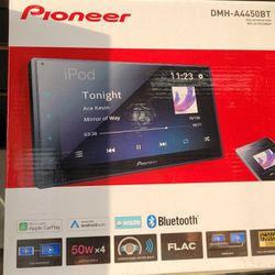 Pioneer DMH-A4450BT 6.8″ Capacitive Touch-Screen Multimedia Receiver with Apple CarPlay, Android Auto & Bluetooth