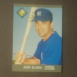 1991 Fleer Ultra John Ramos New York Yankees N.Y. #385 Prospects Baseball Card Collectible Vintage Trading Sports MLB Major League Professional Pro