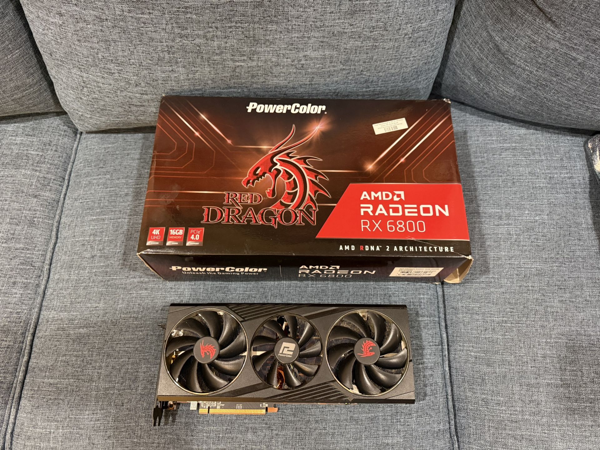 AMD RX 6800 GPU - PowerColor Red Dragon