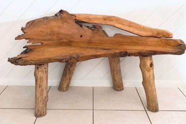 Teak Bench For Sale - Only Used Has A Decor✨✨Please Read Description