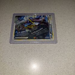2010 POKÉMON PALKIA & DIALGA LEGEND CARD IN PLASTIC CARD HOLDER 