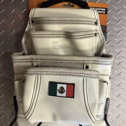 Mexico Flag Carpenter Pouch - White