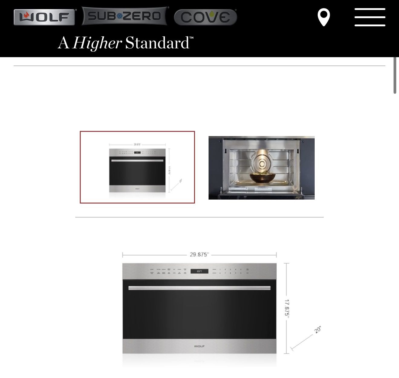 π₯ Wolf 30β Drop-Down Door Microwave Oven β Like New! π₯