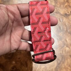 FOR SALE: Custom Goyard Medium/Large  Dog Safety Collar - $30