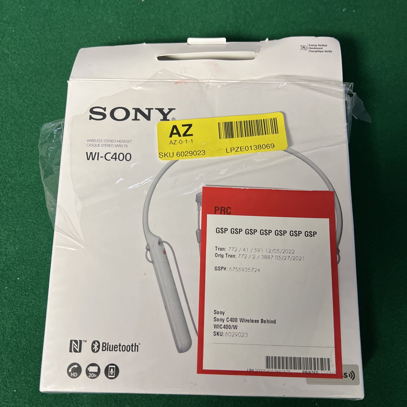 SONY Bluetooth Headphones 