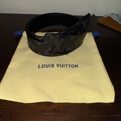 Louis Vuitton Black Monogram eclipse Belt