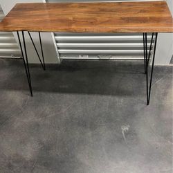 50” SOLID WOOD NATURE’S EDGE TABLE.