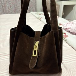 Brown Suede Bag