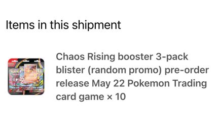Chaos rising 3 pack blisters